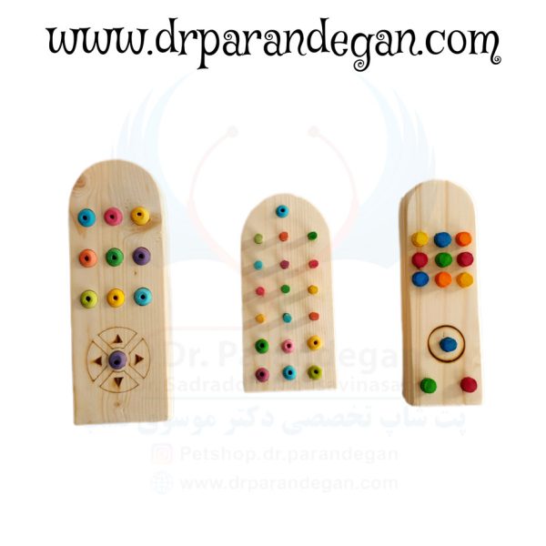 اسباب اسباب بازی طوطی - کنترل چوبی کوچک، سایت دکتر پرندگان